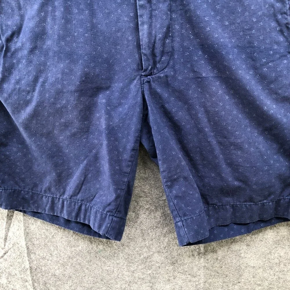 J. Crew Stanton Chino Shorts Mens size 30‎ Blue Printed 9'' Lightweight Cotton